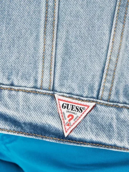 Τζιν μπουφάν Guess ανδρικό μπλε