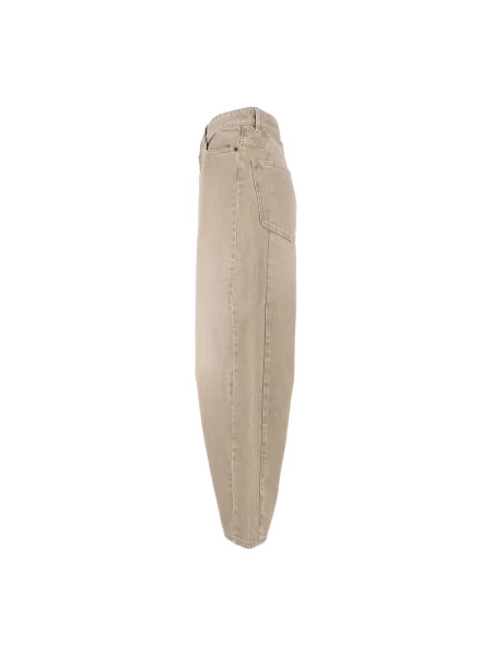 Jeansy Weekend Max Mara beżowe