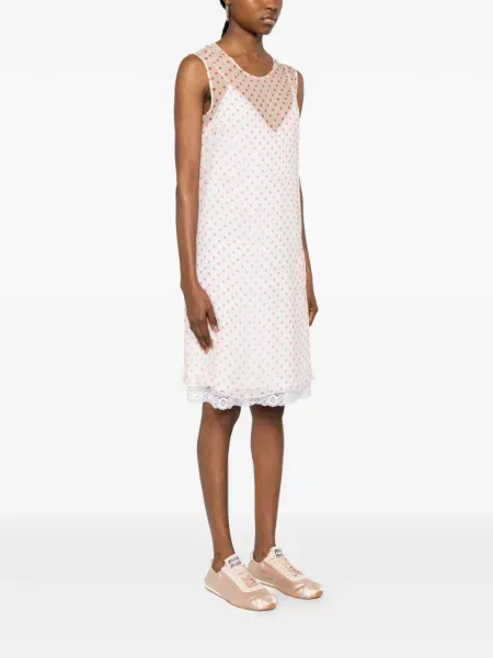 Rochie mini N°21 cu buline din dantelă