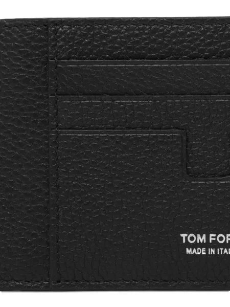 Portofel Tom Ford din piele cu imagine negru