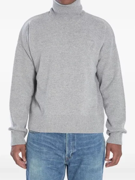 Golf golf Ami Paris prążkowany szary