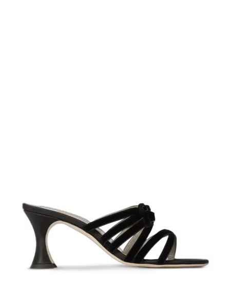 Sandale Manolo Blahnik cu funde negru