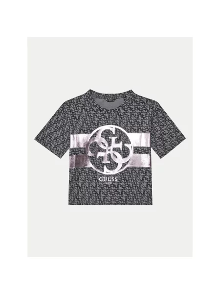 Guess Marškinėliai Regular Fit juoda