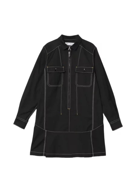 Rochie mini Toga din țesătură twill negru