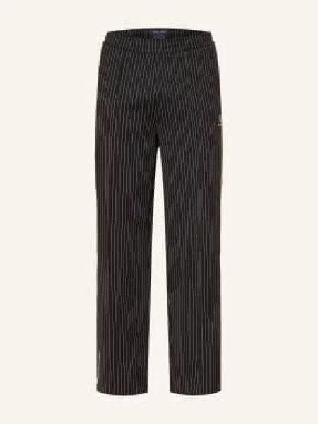 Fred Perry Kalhoty Ve Stylu Joggingových Kalhot Regular Fit černá bílá