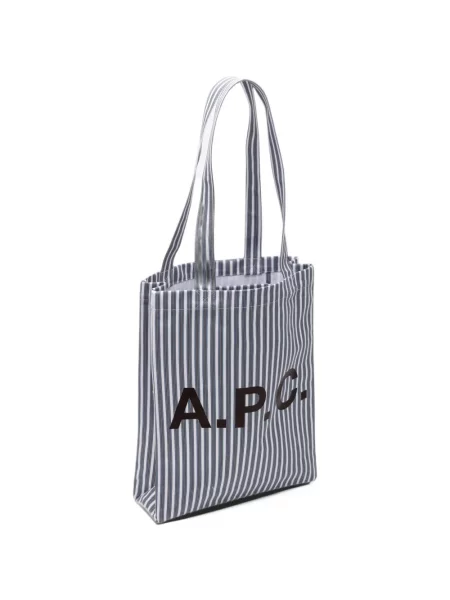 Geantă shopper A.p.c. cu imagine alb