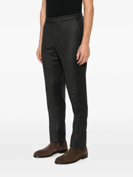 Pantaloni Loro Piana din fetru gri