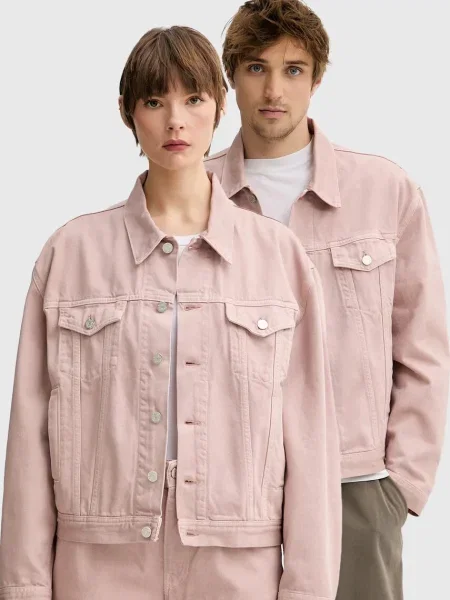 Won Hundred geacă din denim de tranzitie oversize portocaliu