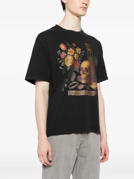 Tricou Melt cu imagine gri
