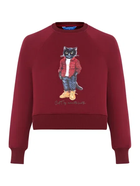 Cat e Lolette Mikina Country Cat burgundská