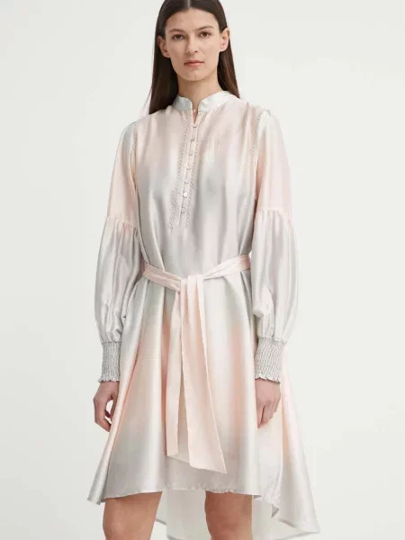 Bruuns Bazaar rochie FadingBBChalinas mini evazati bej