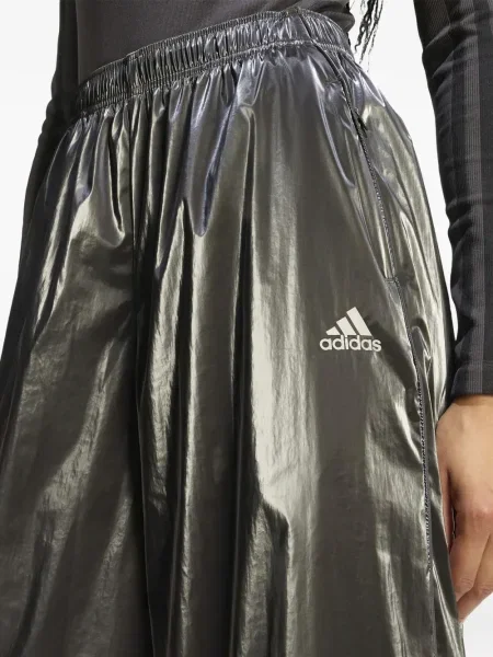 Top Adidas cu dungi cu imagine lung alb