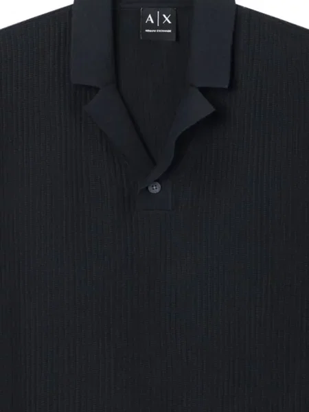 Πλευρωτός polo Armani Exchange μπλε