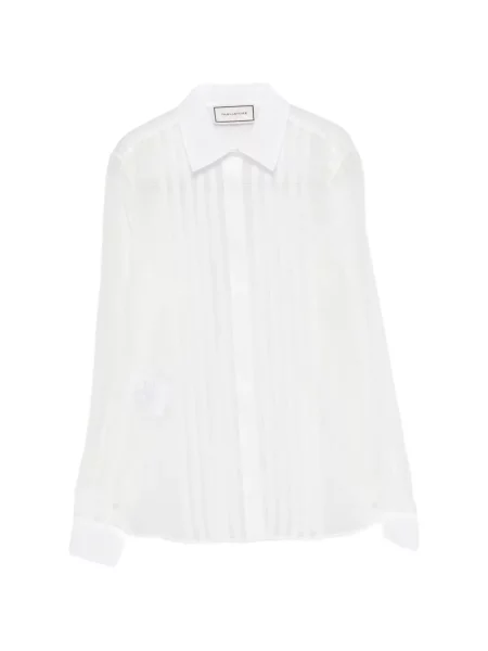 Cămașă Tagliatore plisată alb
