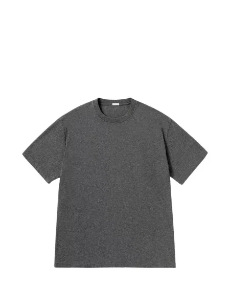 Tricou A.presse cu decolteu rotund gri