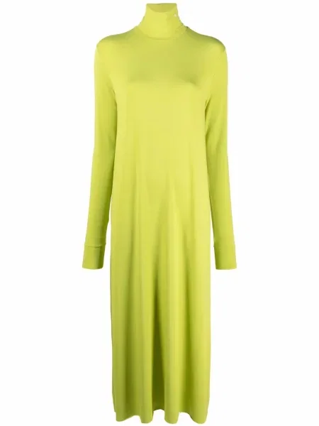 Sukienka midi Raf Simons do kolan garniturowa zielona