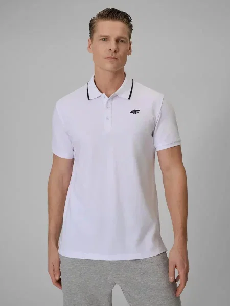 Koszulka polo regular 4F biała