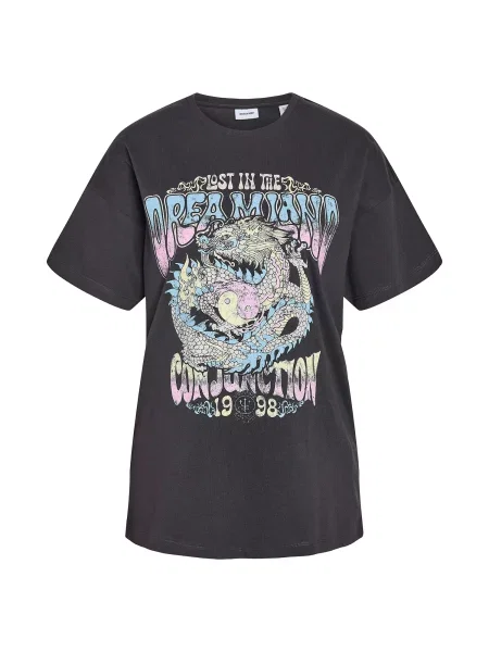 Noisy may Tricou NMWENDY DRAGON albastru deschis / galben deschis / închis / rosé gri