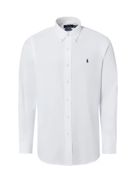 Polo Ralph Lauren Koszula Mężczyźni Modern Fit jednolity S biały