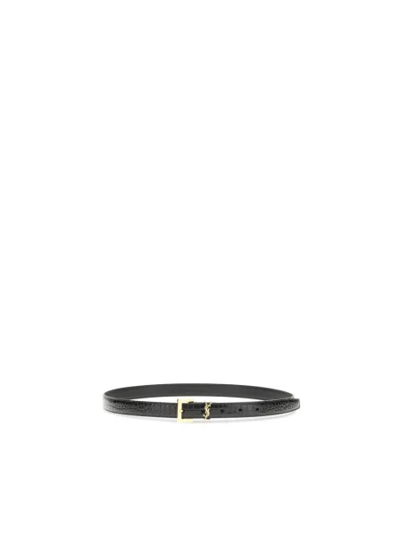 Pasek Saint Laurent skórzany czarny