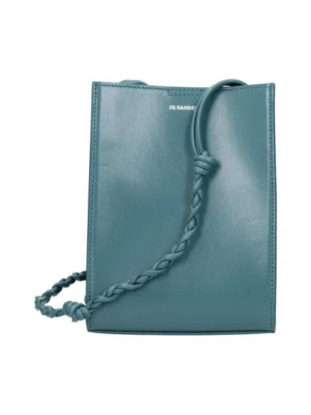 Torebka crossbody Jil Sander skórzana zielona