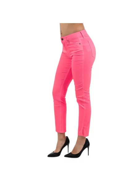 Skinny spodnie Armani Exchange różowe
