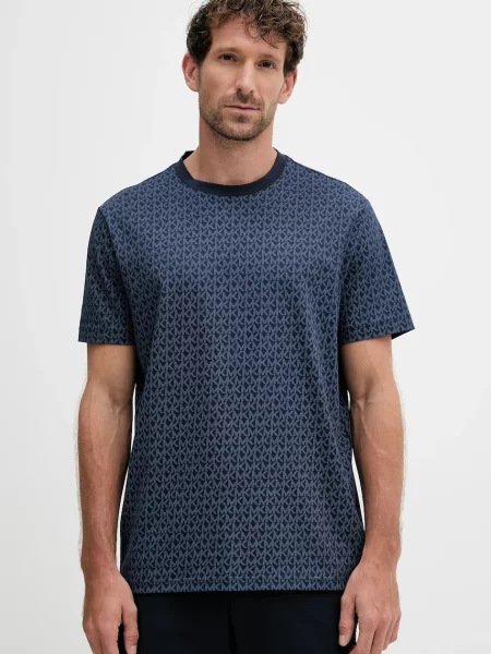 Michael Kors tricou din bleumarin cu imprimeu