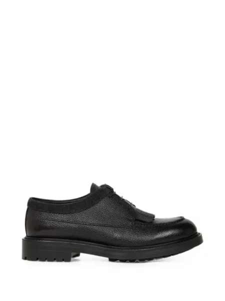 Pantofi loafer Etro cu șireturi din piele negru