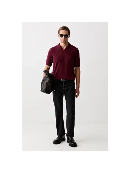 Koszulka polo o kroju regular fit z mieszanki bawełny Marc O'polo Denim brązowa