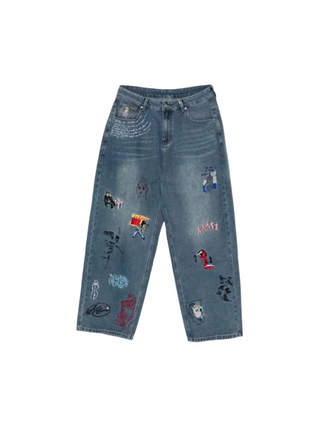 Spodnie Kidsuper Studios niebieskie