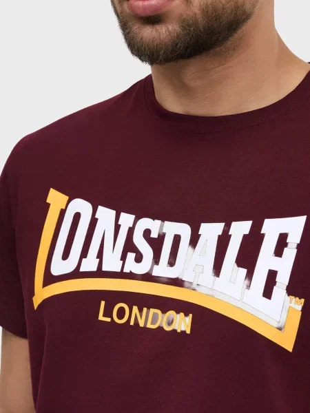 Футболка Lonsdale бордовая