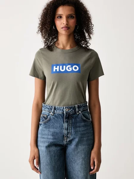 HUGO Blue basic majica kratkih rukava ženska Classic Tee_B plava