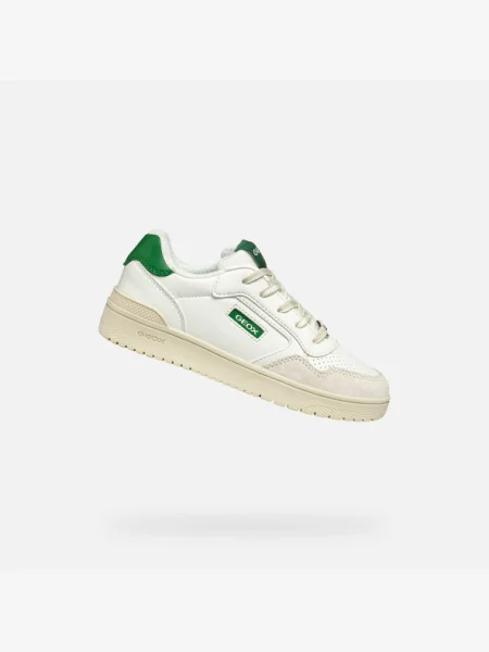 Sneakerși Geox alb