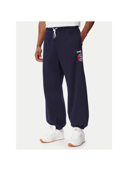 Reebok Spodnji del trenirke Eryk Mornarsko Regular Fit modra