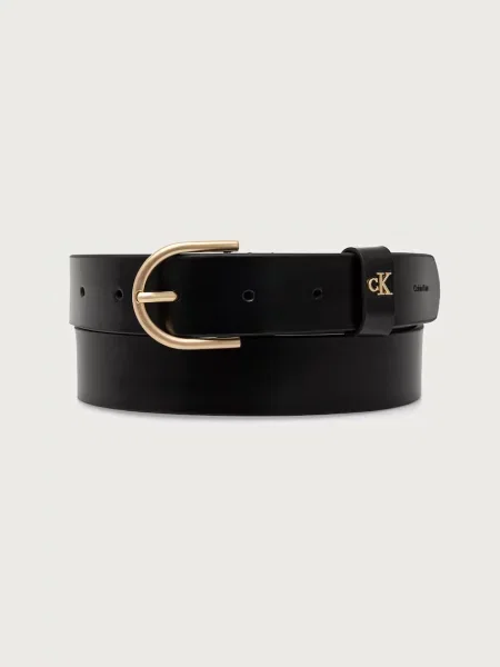 Calvin Klein curea pentru femei din piele negru