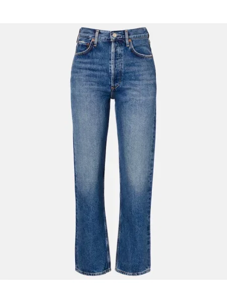 Proste jeansy Agolde niebieskie