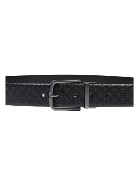 Reversibil curea Calvin Klein cu autograf negru
