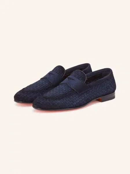 Loafers Santoni modré