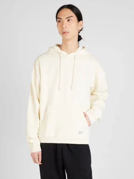 Reebok Sport szabadidős felsők fekete / piszkosfehér / természetes fehér bézs