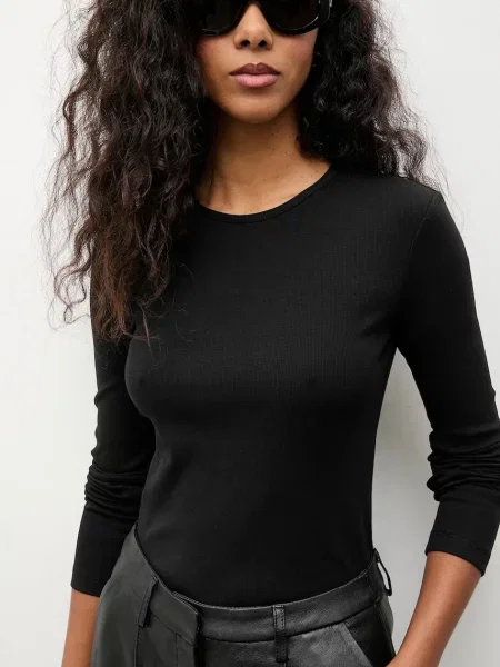 Majica dugih rukava Answear.LAB crna