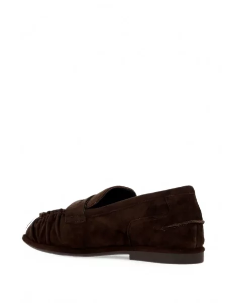 Pantofi loafer Ash cu volane maro