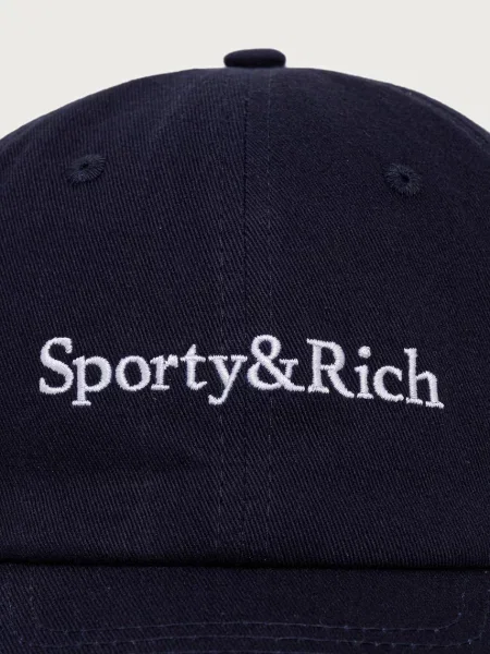 Кепка Sporty & Rich с лого темно-синяя