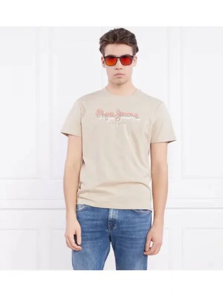 Pepe Jeans London Póló RICHME bézs