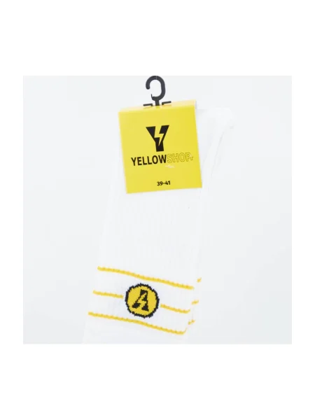 Șosete Yellow alb