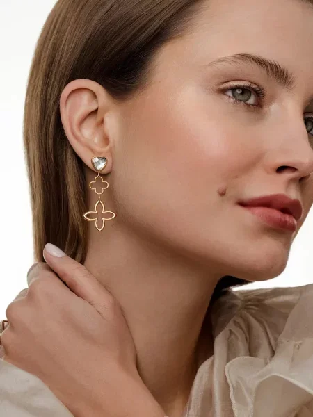 Позолочені сережки Lilou