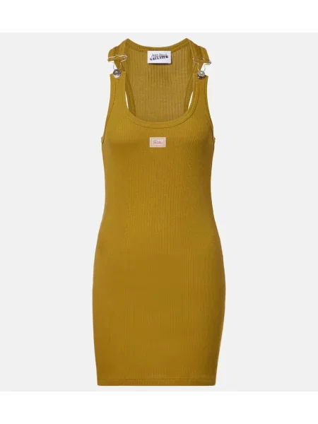 Rochie Jean Paul Gaultier tricotate verde