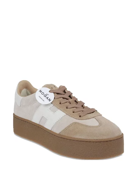 Sneakerși Hogan din piele cu platformă