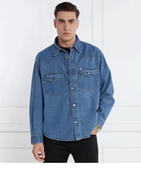 HUGO Cămașă Elpazo | denim albastru