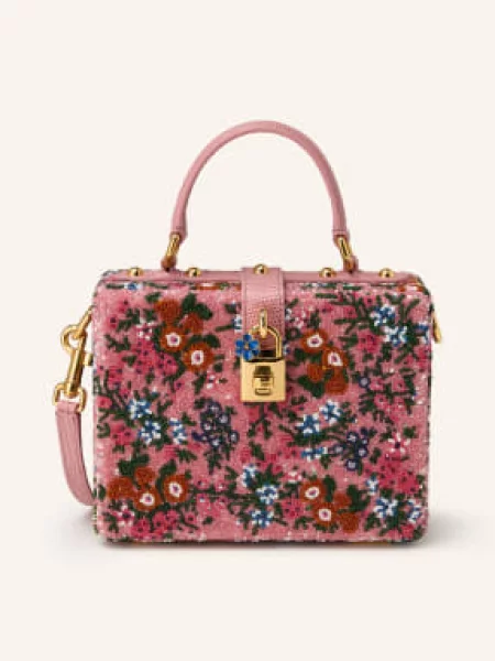 Dolce & Gabbana Torebka Z Cekinami rosa różowa