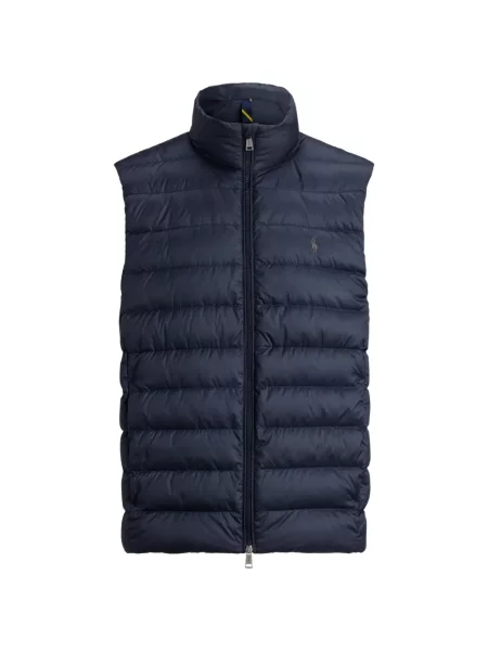 Mănuși Polo Ralph Lauren din piele de căprioară cu șireturi cu vârf închis albastru